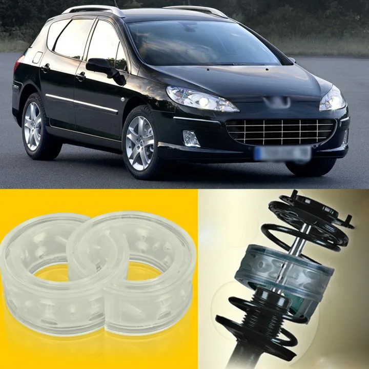 2 шт. передняя/задняя амортизирующая подушка для Peugeot 407|spring bumper|suspension cushionscushion buffer