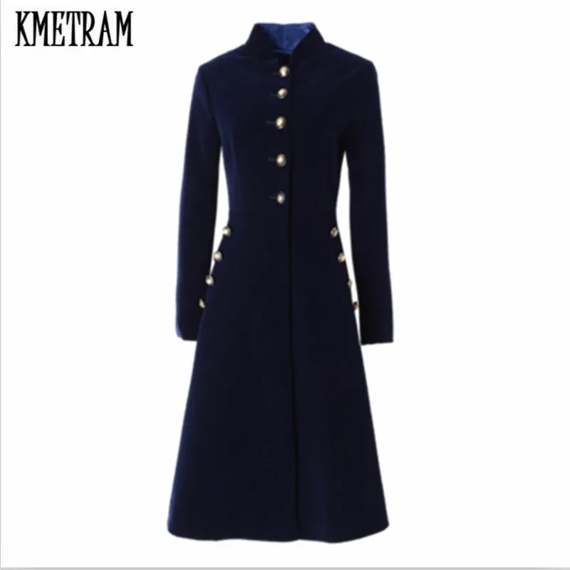 Женский Тренч с воротником стойкой KMETRAM элегантный винтажный в готическом стиле