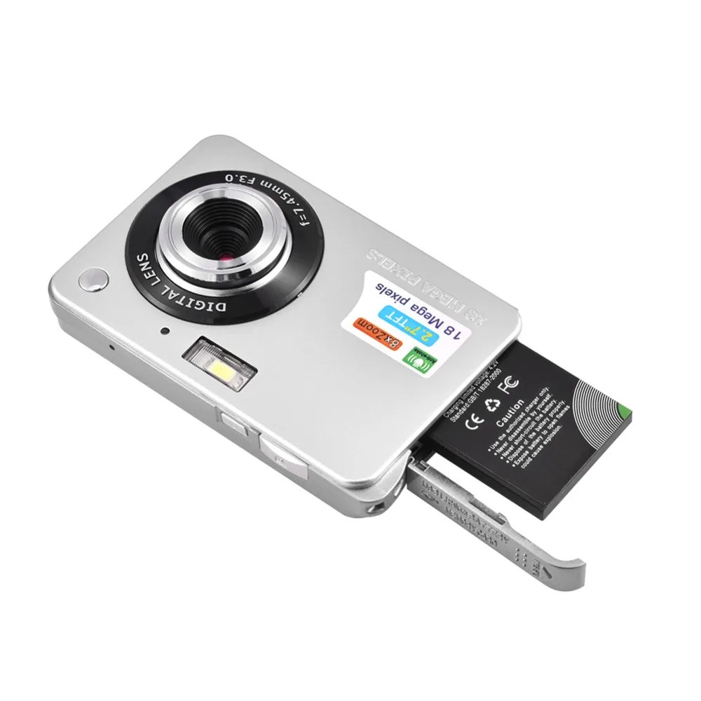 18Mp Max 5Mp cmos-сенсор 2,7 дюймов экран цифровые камеры 8x цифровой зум и повторная литиевая батарея черный, красный, серебристый цвета