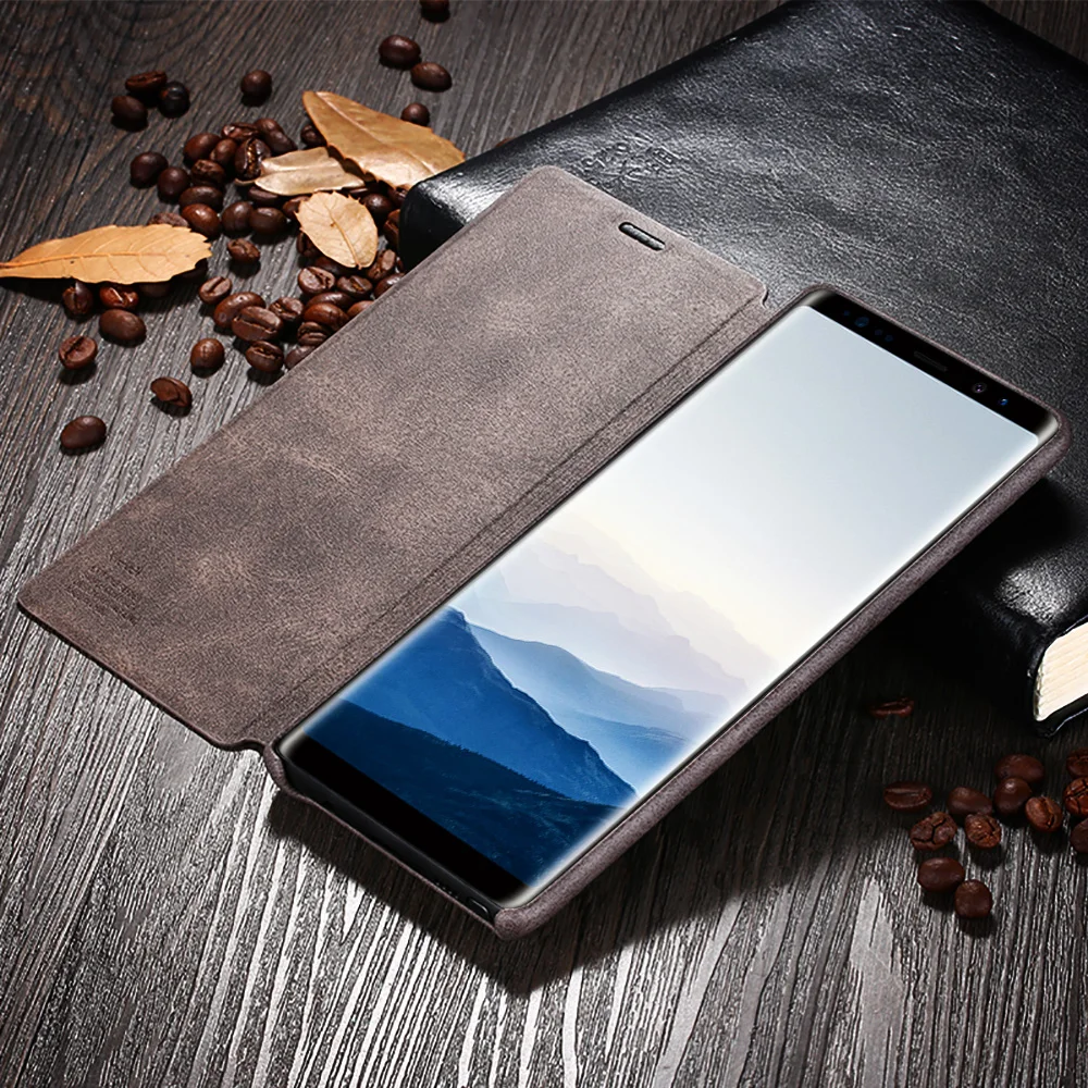 X-Level Роскошный Ретро Кожаный флип-чехол для телефона для samsung Galaxy S9 S8 plus S6 S7 edge Note 9 note 8 note 5 7 чехол s откидная крышка