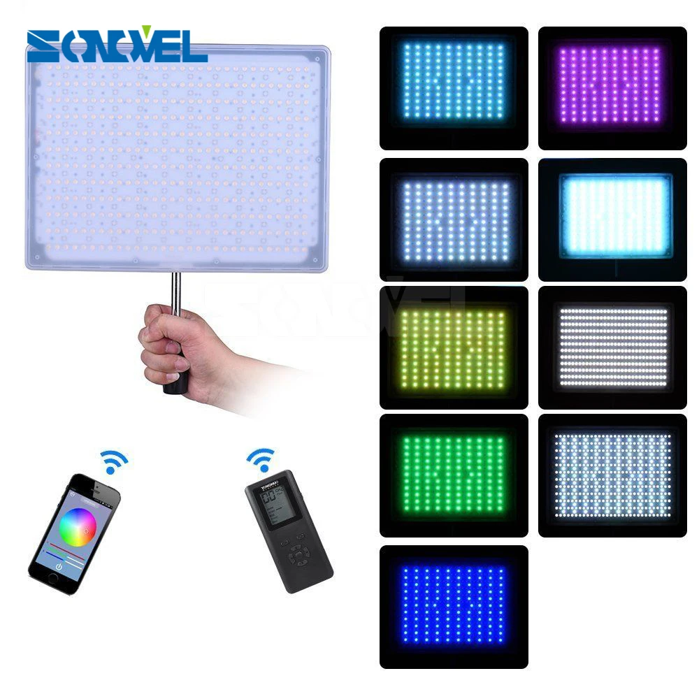YONGNUO YN600 RGB+ AC адаптер питания светодиодный свет панели 3200 K-5500 K с беспроводным Bluetooth пультом дистанционного управления для Canon Nikon sony