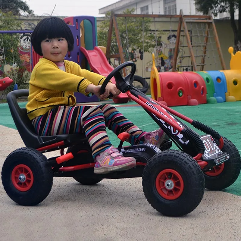 Детская уличная Веселая ездовая машина электрические Детские 4 колесные педали