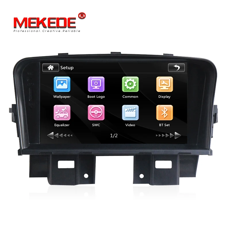 MEKEDE 7 дюймовый емкостный экран 2din автомобильный dvd плеер для chevrolet cruze 2008 2012 Радио