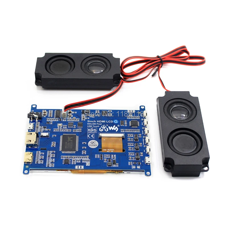 Raspberry Pi 5 дюймовый ЖК USB резистивный сенсорный экран HDMI VGA дисплей для компьютера