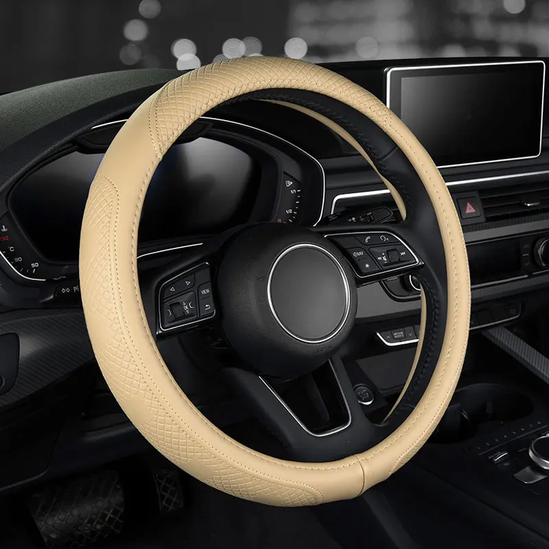 Модные автомобильные кожаные чехлы на руль аксессуары для bmw e36 e38 e39 e46 e60 e70 e82 e84 x1