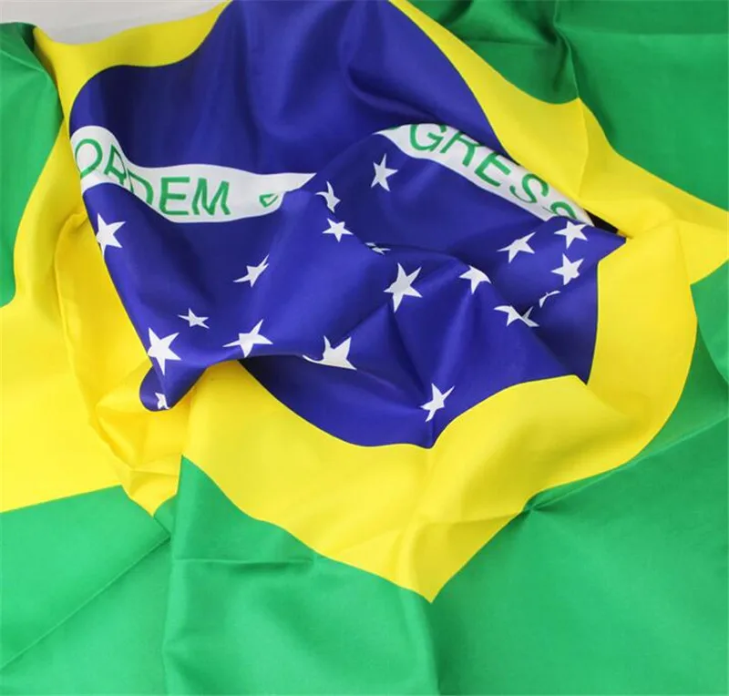 Большой Бразильский национальный флаг 3x5 футов домашний декор полиэфир
