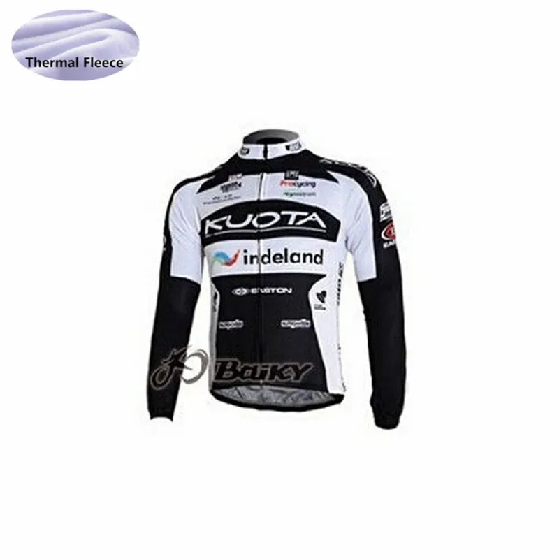 KUOTA Велоспорт Джерси Набор 2018 pro команда с длинным рукавом Зимний Майо тепловой