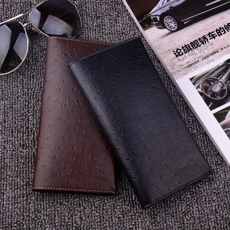 Кошелек мужской винтажный из искусственной кожи двойной 2019|Мужские кошельки| |