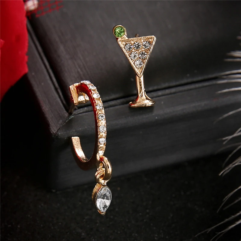 Женские серьги-пусеты с кристаллами из стеклопластика круглые серьги со