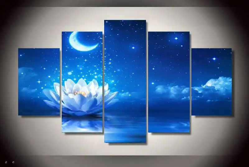 Картина на холсте с изображением цветущей водной лилии 90715|picture canvas|painting canvasprint