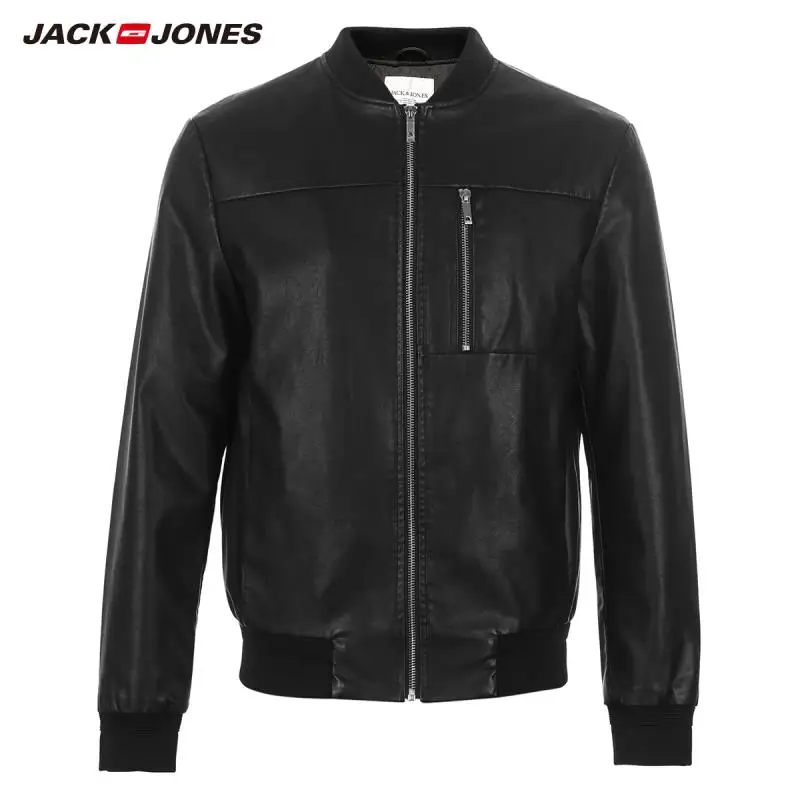 JackJones осень мужская трендовая Повседневная куртка на молнии с длинным рукавом