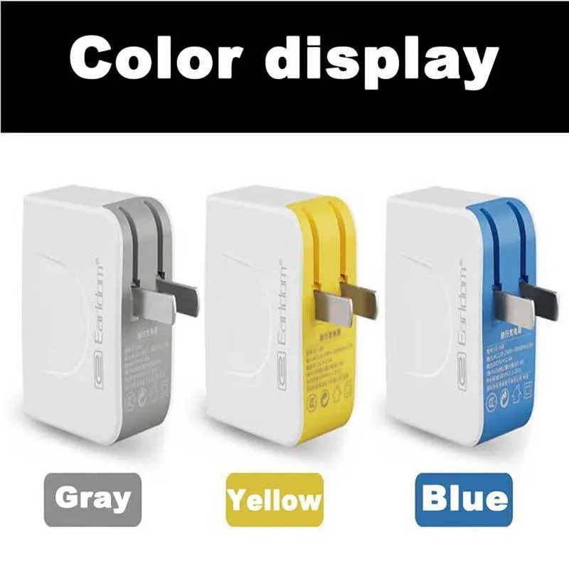 Портативный USB Батарея Зарядное устройство Универсальный Быстрый Dual США стены 2.4a