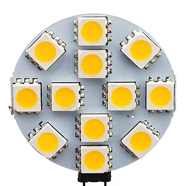 HRSOD 5 X G4 1,5 W 12 SMD 5050 70 LM теплый белый/холодный белый точечное освещение DC 12 V Новинка