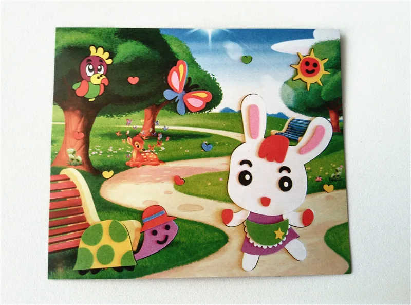 Happyxuan 20 шт./партия 21*27 см мультфильм 3d самоклеющиеся Стикеры с пеной эва