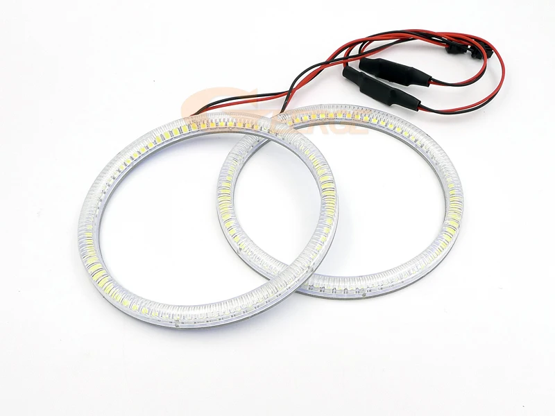 Для peugeot 408 2010 2011 2012 2013 галогенный головной светильник smd комплект светодиодов «глаза ангела» Дневной светильник отличное Ультра яркое освещение DRL