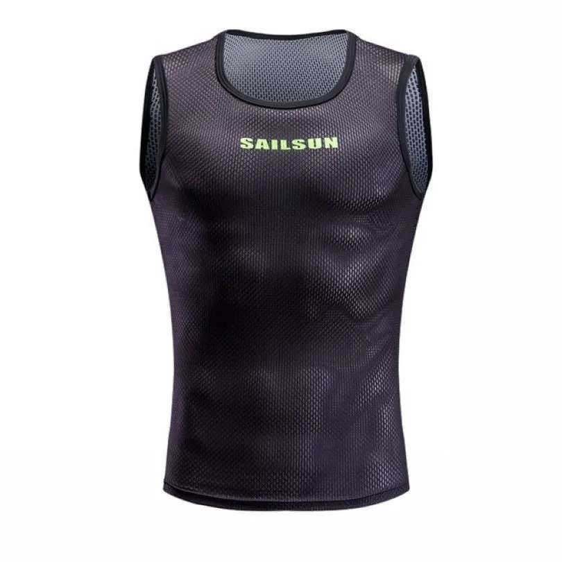 Черная велосипедная майка для мужчин без рукавов MTB Топ сохраняющая сухость