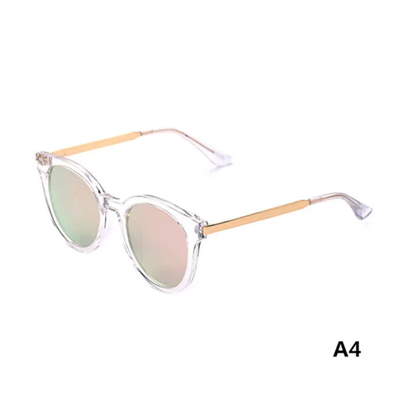 Новые модные трендовые прозрачные солнцезащитные очки в круглой оправе с