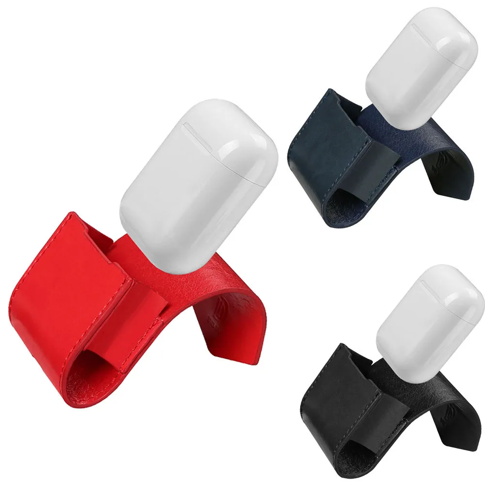 Чехол для AirPods 2 1 кожаный чехол Аксессуары наушников защита от потери веревки