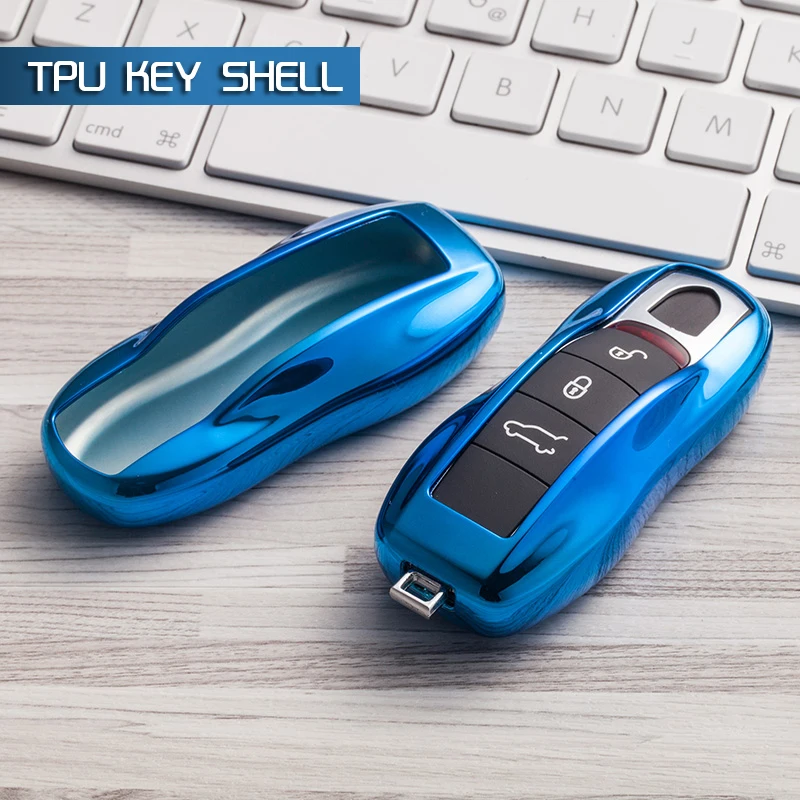 2018 новый tpu ключа автомобиля чехол Автомобильный ключ Замена корпуса для Porsche Cayenne