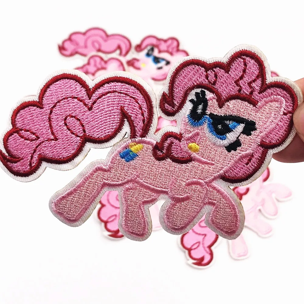 Микс 6 шт My Little Horse нашивки в форме единорога для одежды пришить или гладить на