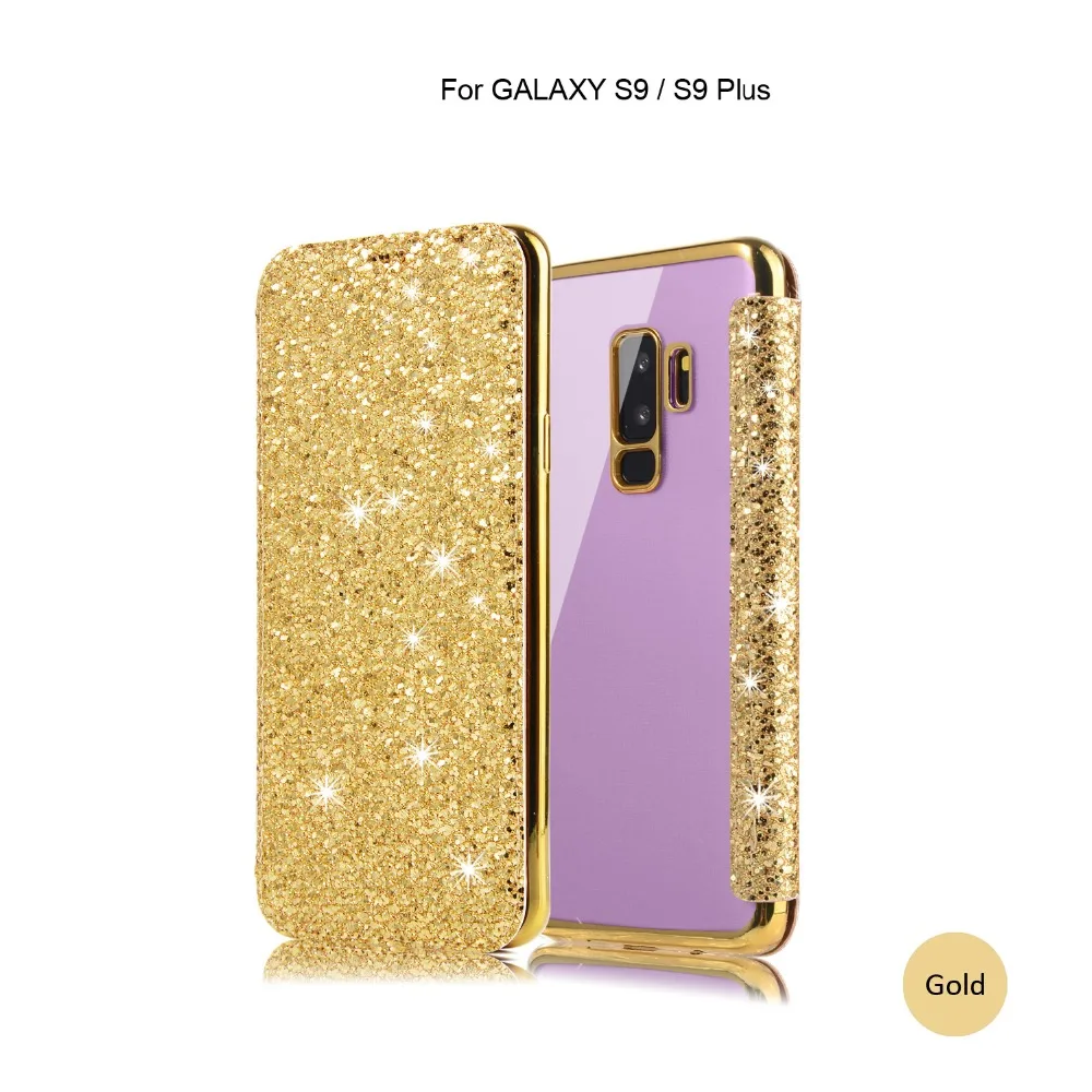 Для samsung Galaxy S10 чехол роскошный блестящий Флип кожаный чехол для samsung Galaxy S8 S9 S10 Plus E Note 8 кошелек держатель для карт