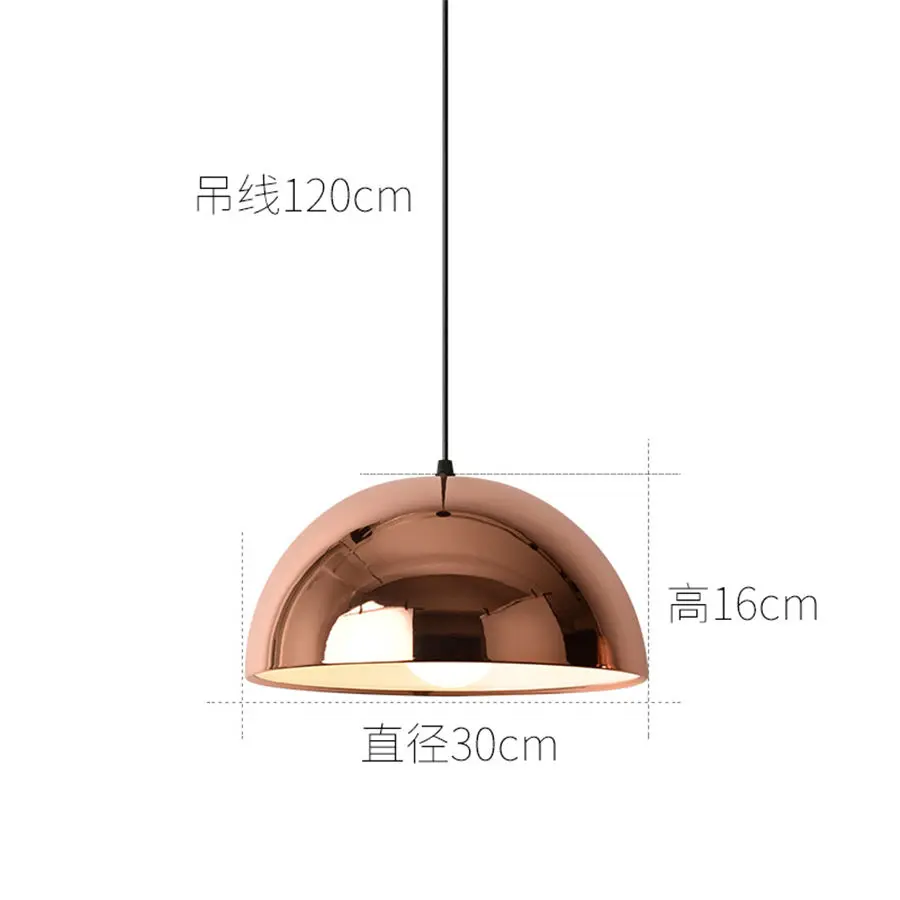 Металлические подвесные светильники nordic rose gold для столовой гостиной домашний