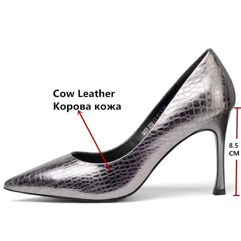 Женские туфли-лодочки FEDONAS классические туфли из натуральной кожи на тонком