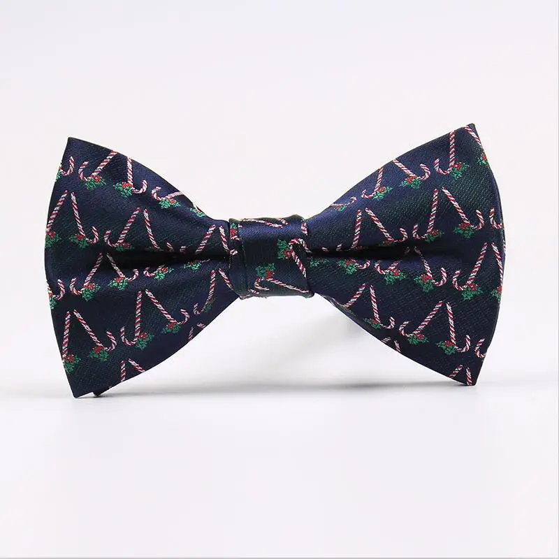 RBOCOTT Рождество Модный галстук-бабочка Bowties для мужчин фестиваль интимные аксессуары Новинка ёлки Снежинка костыль узор - Цвет: 03