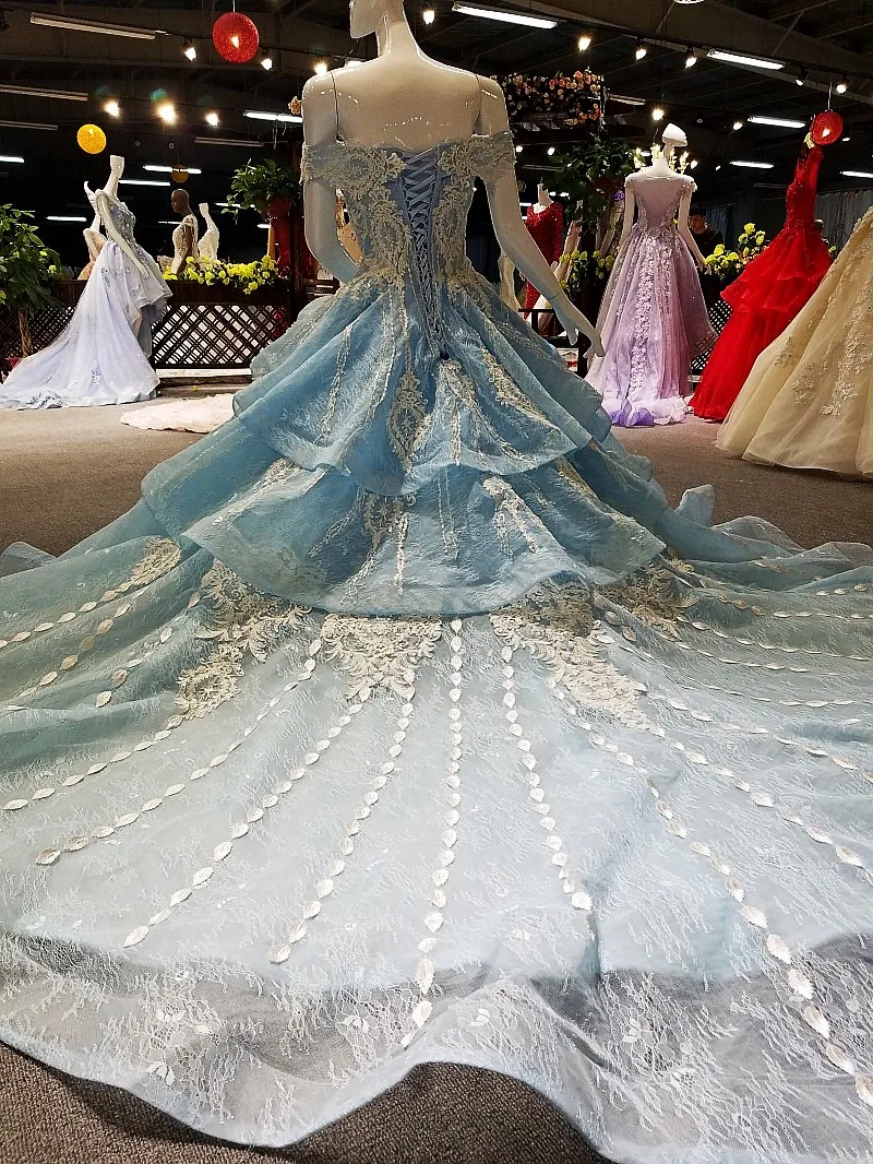 LS00342 кружевные платья синие зашнуровать назад вечерние 2018 реальных фотографий |