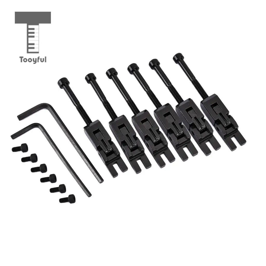 6pcs Electric Guitar Locked String Saddles for Tremolo Bridge Parts | Спорт и развлечения