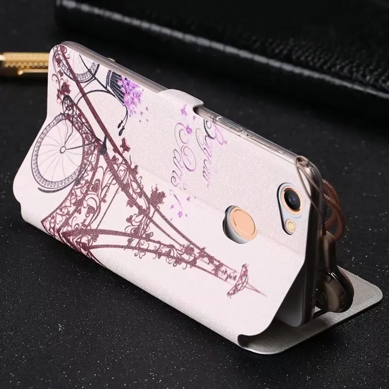 Кожаный чехол для OPPO A79 милый с откидной крышкой и подставкой A73 A73T F5 Oppo F3 ремешком