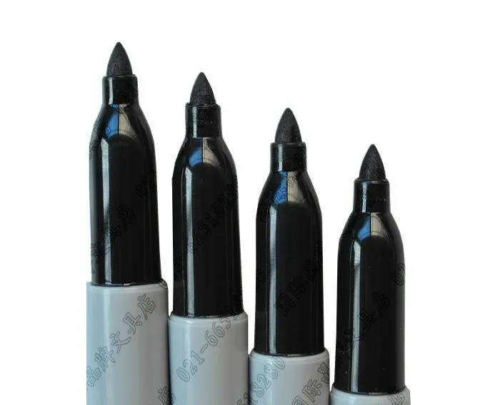2 шт/лот Sharpie 13601 промышленные 1 мм тонкие перманентные Маркеры жесткие в экстремальных условиях черные чернильные маркеры