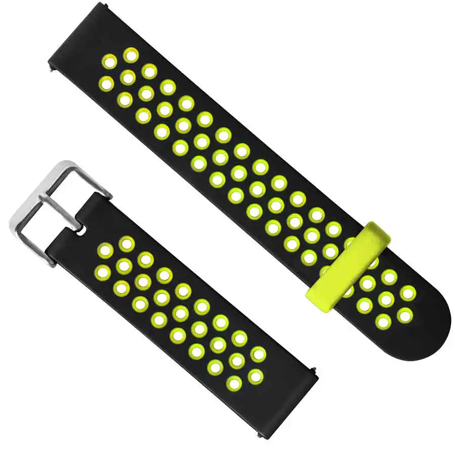 green Сменный силиконовый ремешок для часов Amazfit Stratos для Xiaomi Amazfit Pace/Stratos 2 2S Аксессуары 22 мм ремешок для часов - Цвет: green