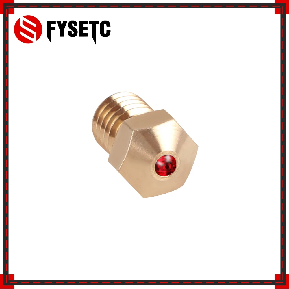 E3D рубиновый сапфировый сопло V6 1 75 мм сопла 0 4 Температура для PETG ABS PET PEEK NYLON PRUSA I3