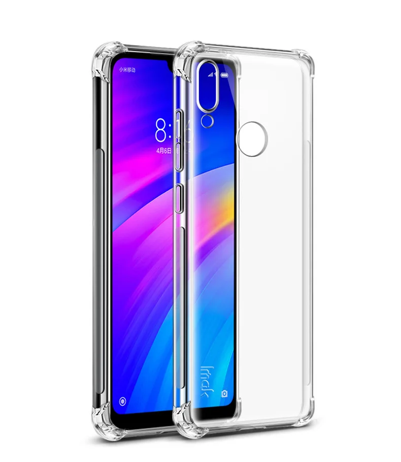 IMAK для Xiaomi Redmi 7/Redmi Y3 чехол Ударопрочный Мягкий Задняя накладка чехла из ТПУ для Xiaomi Redmi 7 Pro 6,26 дюймов