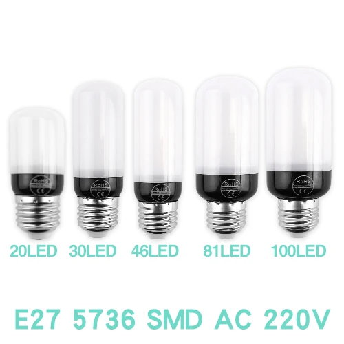Светодиодная лампа e27 e14 220v 110v 3w 5w 7w 9w smd 5736 ic корабль dido теплый белый