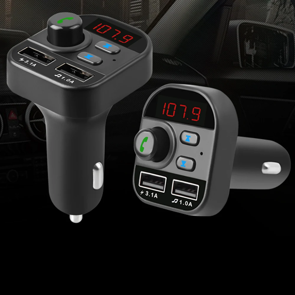 Mp3-плеер автомобильный громкой связи беспроводной Bluetooth комплект fm-передатчик Автомобильный MP3-плеер USB зарядное устройство fm-модулятор для автомобильных аксессуаров