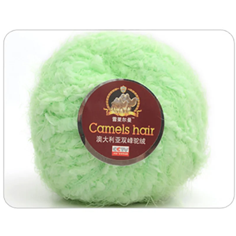8 Wholesale 50g/ball DIY Blended Soft Camel Hair Yarn Silk Cotton Yarn Wool Cashmere Yarn Hand Knitting Crochet Wool Thread JO001 - Цвет: 8