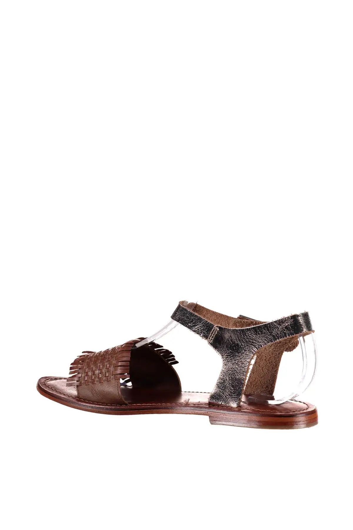 Светло-коричневая Женская обувь из натуральной кожи с жемчугом 120130002432 | Обувь