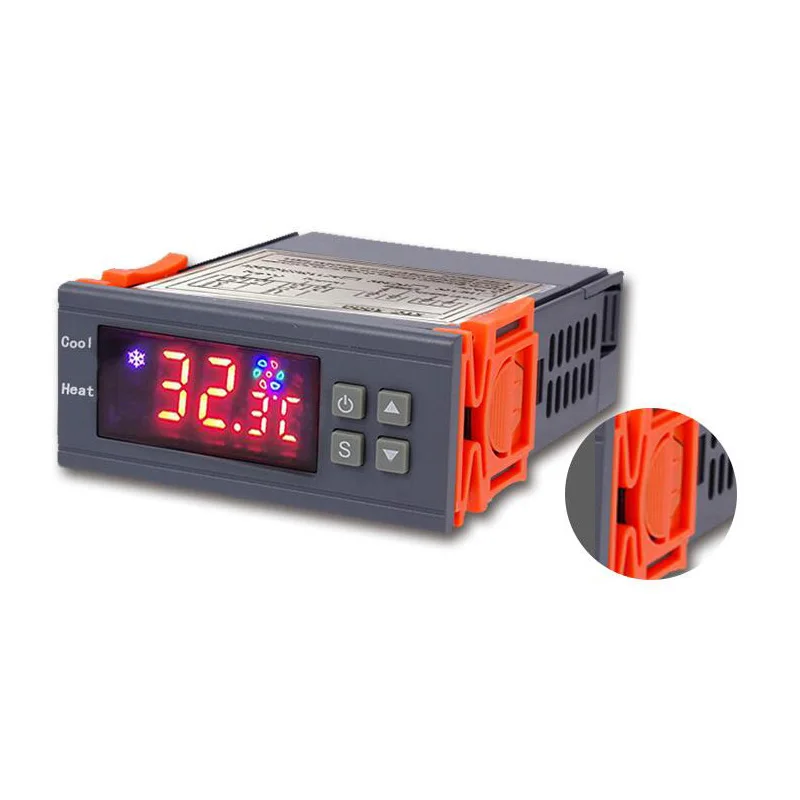 Digital temperature controller thermostat regulator for incubator relay LED 10A heating and cooling 12V 24V 220V | Инструменты
