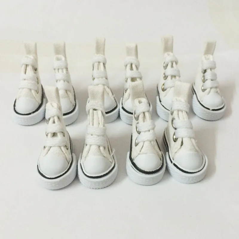 

Mini Canvas Shoes 3.5 cm for BJD Dolls,Lovely BJD Doll Shoes Accessories Assorted Colors Toy Shoes 100 Pair
