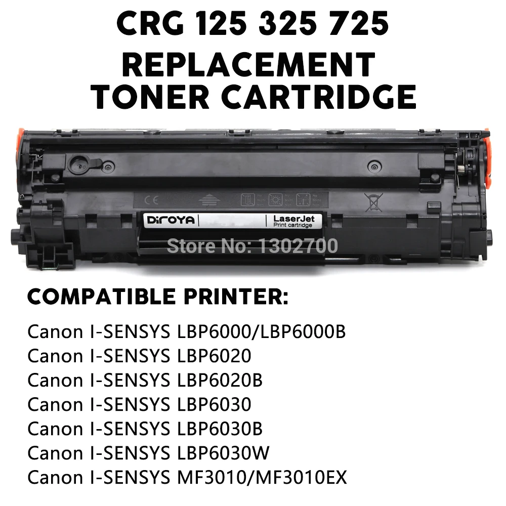 2 шт. CRG925 CRG 925 725 325 125 CRG-725 CRG-925 тонер-картридж для canon i-SENSYS LBP 6000 6018 6020 6030 6040 MF 3010