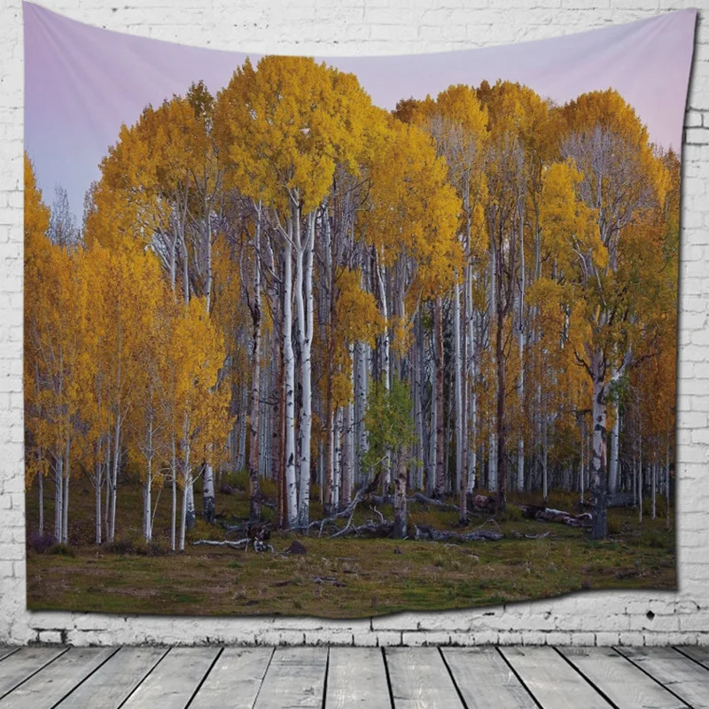 Ins Nordic Jungle Hanging Wall Tapestry Hippie Boho Forest Tapestries For Living Room Travel Summer Beach Towel Home Decor F106 | Дом и сад