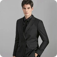 custom made black mens classic wedding suits groom tuxedo slim fit costume maraige homme custom made terno masculino 2piece