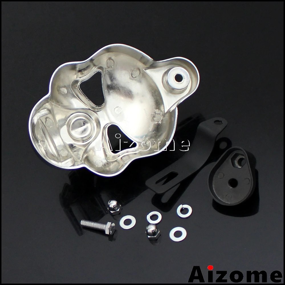 Motorcycle Chrome Aluminum Skull Head Horn Cover For Harley Sportster Street Road Glide w/ Cowbell V-ROD 1992-2014 | Автомобили и