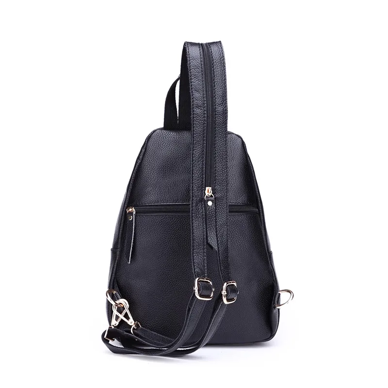 Женский рюкзак из воловьей кожи с верхним слоем 2018 двухфункциональная Женская