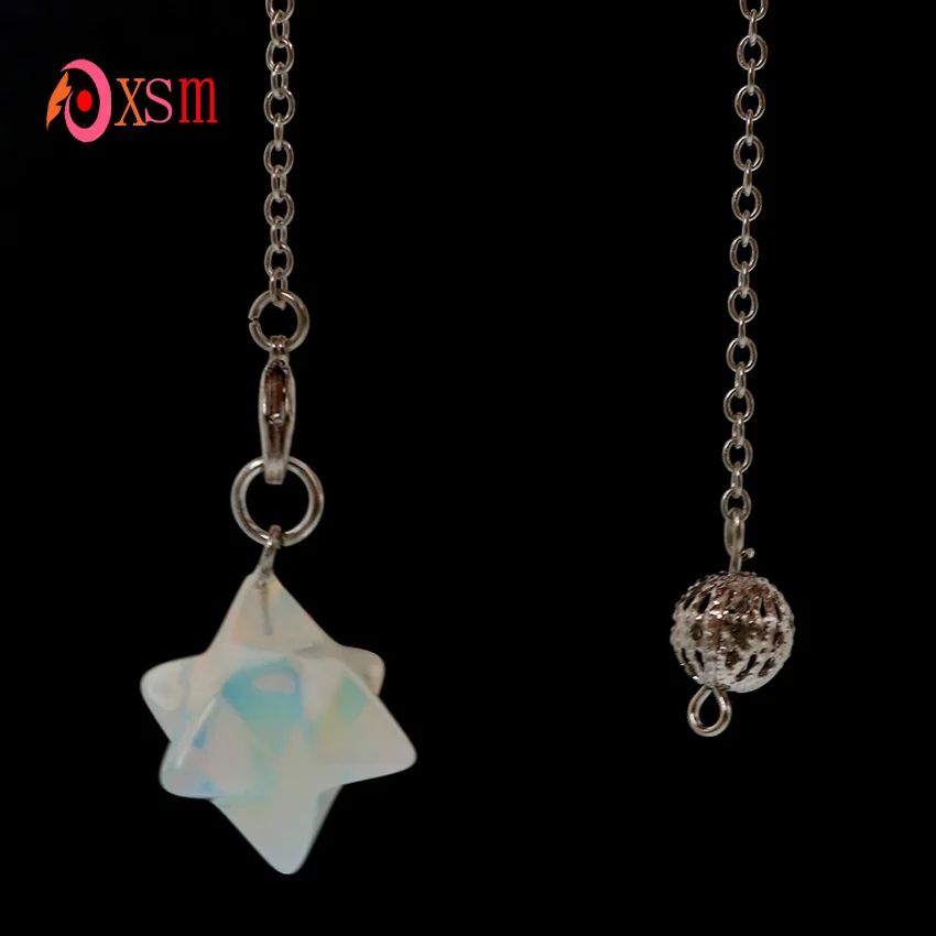 Маятниковая подвеска Merkaba с натуральным кристаллом оникса, 1 шт., Wicca, Reiki, исцеляющая точка, придающие гадания, Merkabah, амулеты, ювелирные изделия