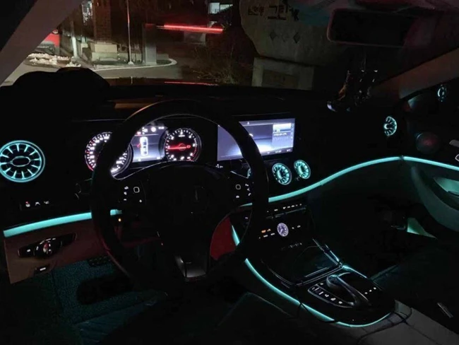 W205 GLC X253 W213 вентиляционные отверстия окружающие огни для C Класс GLC класс и E класс 3 цвета 64 цвета 5 шт