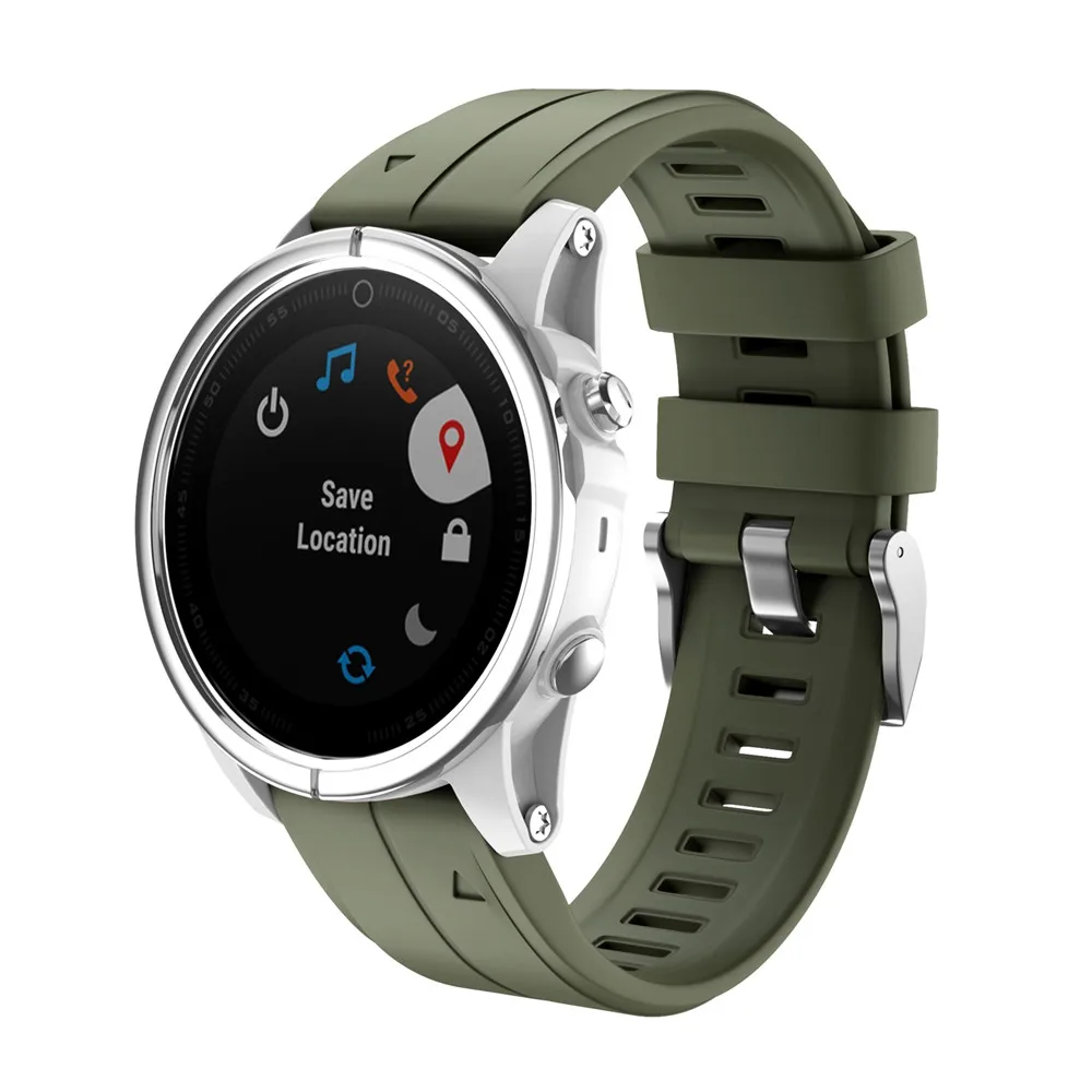 20 мм мягкий силиконовый резиновый ремешок Замена для Garmin Fenix 5S/Fenix5S плюс Смарт спортивные часы браслет ремень унисекс