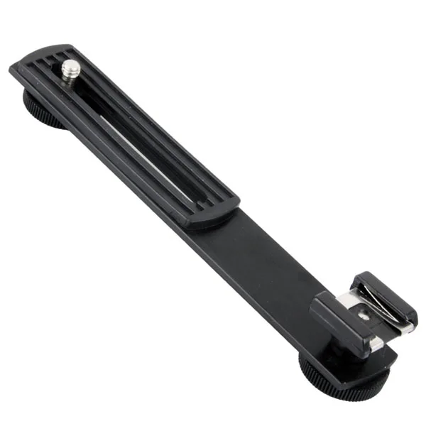 Универсальный двойной держатель для вспышки с 2 винтами адаптерами 1/4 ''с